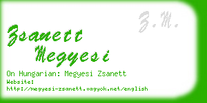 zsanett megyesi business card